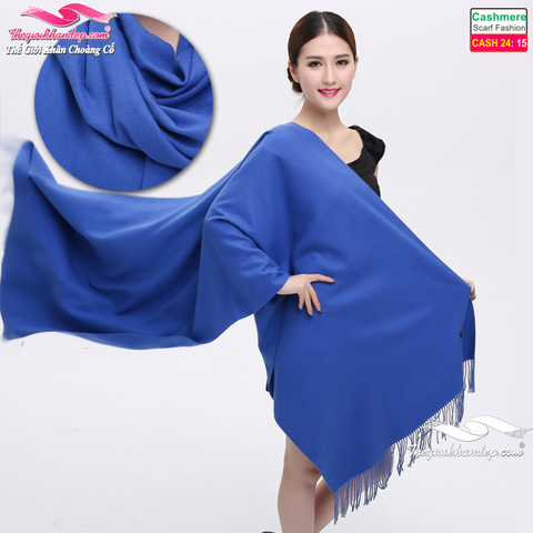 Khăn Choàng Cashmere Trơn Màu Cao Cấp Cashmere2415