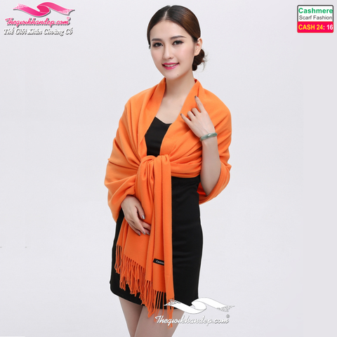 Khăn Choàng Cashmere Trơn Màu Cao Cấp Cashmere2416