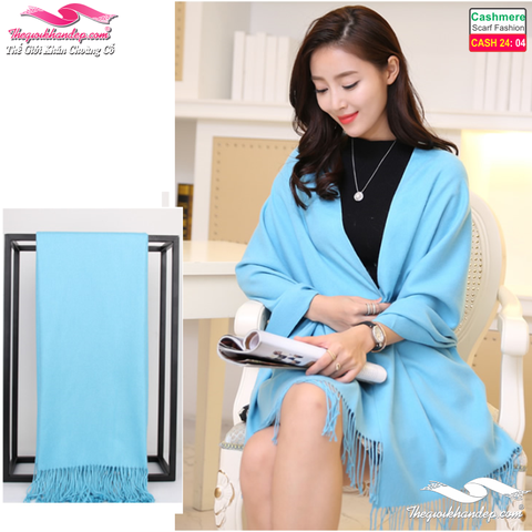 Khăn Choàng Cashmere Trơn Màu Cao Cấp Cashmere2404