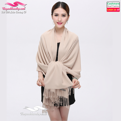 Khăn Choàng Cashmere Trơn Màu Cao Cấp Cashmere2407