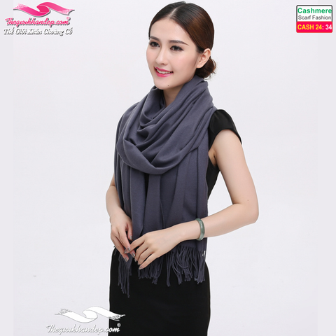 Khăn Choàng Cashmere Trơn Màu Cao Cấp Cashmere2434