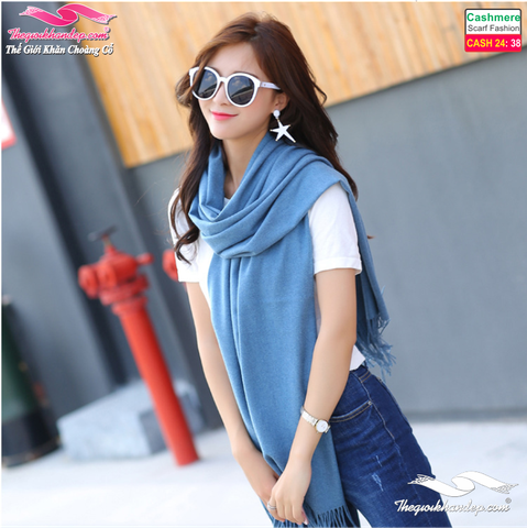 Khăn Choàng Cashmere Trơn Màu Cao Cấp Cashmere2438