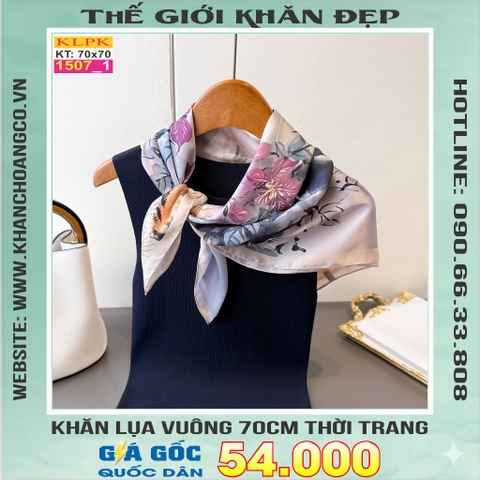 Khăn Phụ Kiện Lụa Vuông 70cm - Thế Giới Khăn Đẹp C1028_1