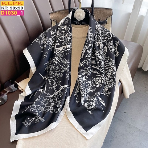 Khăn Phụ Kiện Lụa Vuông 90cm - Thế Giới Khăn Đẹp - D1018_1