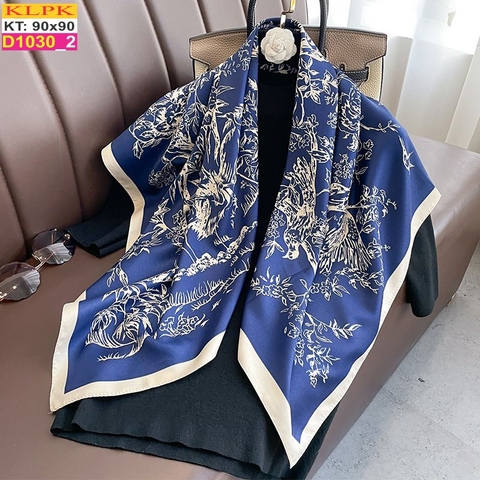 Khăn Phụ Kiện Lụa Vuông 90cm - Thế Giới Khăn Đẹp - D1018_2