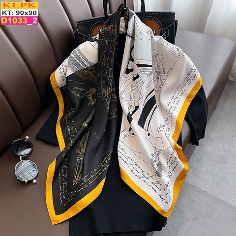Khăn Phụ Kiện Lụa Vuông 90cm - Thế Giới Khăn Đẹp - D1004_2