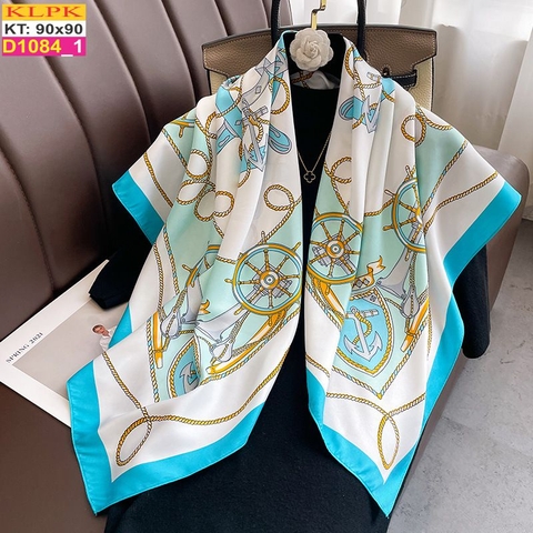 Khăn Phụ Kiện Lụa Vuông 90cm - Thế Giới Khăn Đẹp - D1016_1