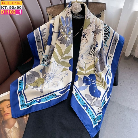 Khăn Phụ Kiện Lụa Vuông 90cm - Thế Giới Khăn Đẹp - D1003_1