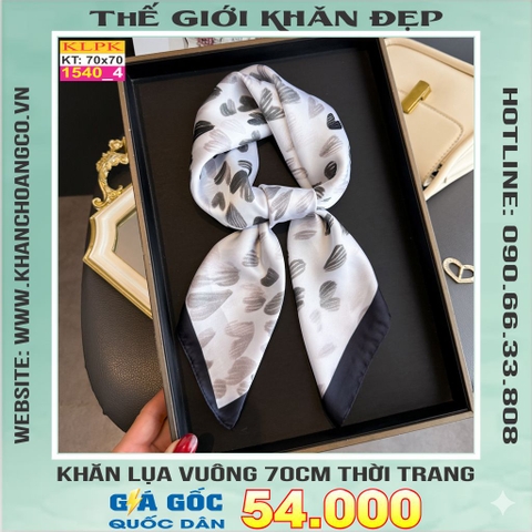 Khăn Phụ Kiện Lụa Vuông 70cm - Thế Giới Khăn Đẹp C1035_4