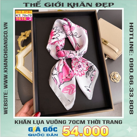 Khăn Phụ Kiện Lụa Vuông 70cm - Thế Giới Khăn Đẹp C1054_2