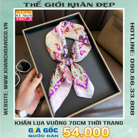 Khăn Phụ Kiện Lụa Vuông 70cm - Thế Giới Khăn Đẹp C1027_2