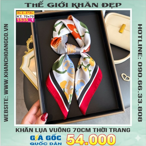 Khăn Phụ Kiện Lụa Vuông 70cm - Thế Giới Khăn Đẹp C1023_1