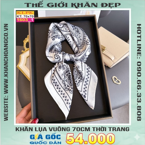 Khăn Phụ Kiện Lụa Vuông 70cm - Thế Giới Khăn Đẹp C1021_1