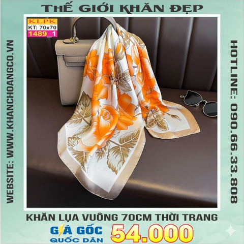 Khăn Phụ Kiện Lụa Vuông 70cm - Thế Giới Khăn Đẹp C1013_1