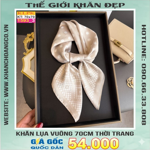 Khăn Phụ Kiện Lụa Vuông 70cm - Thế Giới Khăn Đẹp C1056_3