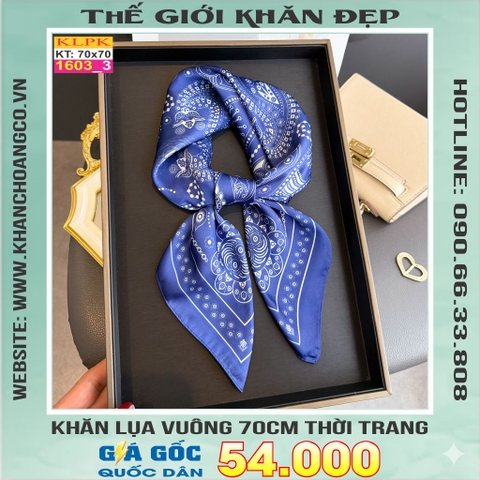 Khăn Phụ Kiện Lụa Vuông 70cm - Thế Giới Khăn Đẹp C1021_3
