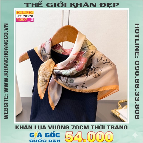 Khăn Phụ Kiện Lụa Vuông 70cm - Thế Giới Khăn Đẹp C1028_3