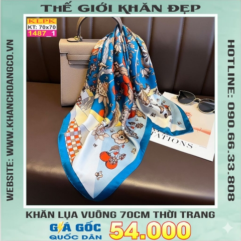 Khăn Phụ Kiện Lụa Vuông 70cm - Thế Giới Khăn Đẹp C1017_1