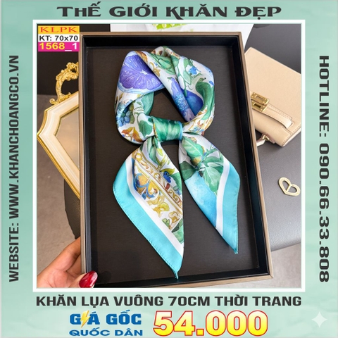 Khăn Phụ Kiện Lụa Vuông 70cm - Thế Giới Khăn Đẹp C1011_1