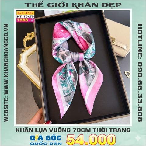 Khăn Phụ Kiện Lụa Vuông 70cm - Thế Giới Khăn Đẹp C1011_2