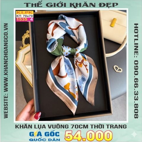 Khăn Phụ Kiện Lụa Vuông 70cm - Thế Giới Khăn Đẹp C1023_4
