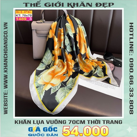 Khăn Phụ Kiện Lụa Vuông 70cm - Thế Giới Khăn Đẹp C1013_3