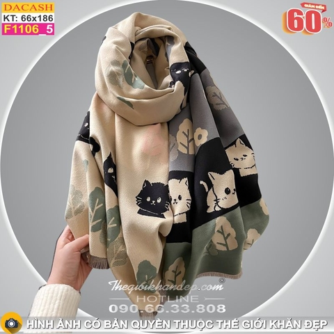 Khăn Choàng Cổ Cashmere Cao Cấp Thế Giới Khăn Đẹp CASHMERE F1106_5