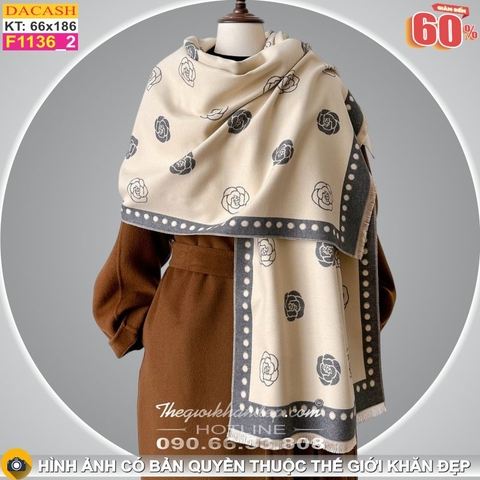 Khăn Choàng Cổ Cashmere Cao Cấp Thế Giới Khăn Đẹp CASHMERE F1136_2