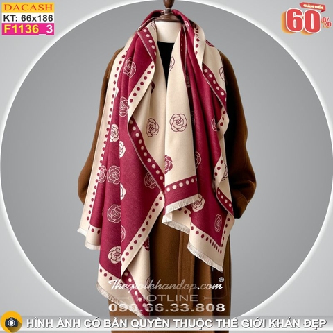 Khăn Choàng Cổ Cashmere Cao Cấp Thế Giới Khăn Đẹp CASHMERE F1136_3