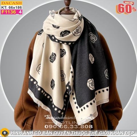 Khăn Choàng Cổ Cashmere Cao Cấp Thế Giới Khăn Đẹp CASHMERE F1136_4