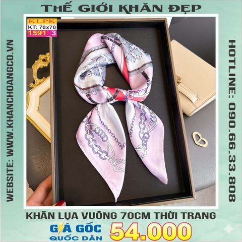 Khăn Phụ Kiện Lụa Vuông 70cm - Thế Giới Khăn Đẹp C1040_3
