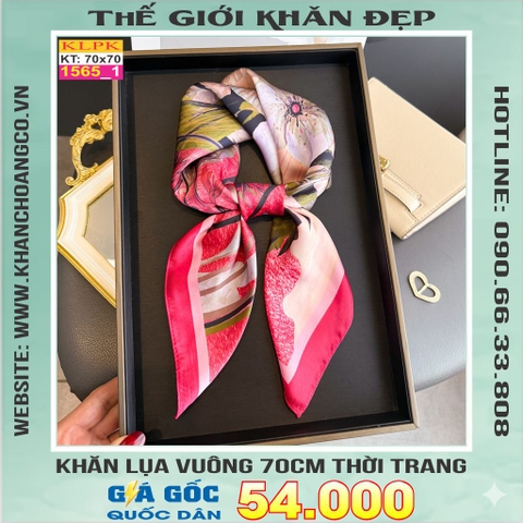 Khăn Phụ Kiện Lụa Vuông 70cm - Thế Giới Khăn Đẹp C1032_1
