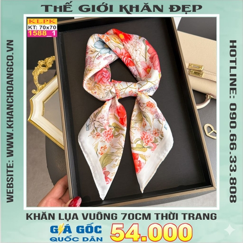Khăn Phụ Kiện Lụa Vuông 70cm - Thế Giới Khăn Đẹp C1004_1