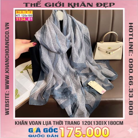 Khăn Lụa Tơ Tằm Thế Giới Khăn Đẹp cao cấp KLTT 13401