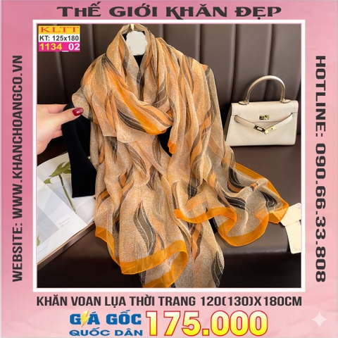 Khăn Lụa Tơ Tằm Thế Giới Khăn Đẹp cao cấp KLTT 13402