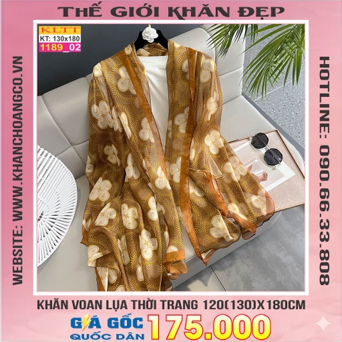 Khăn Lụa Tơ Tằm Thế Giới Khăn Đẹp cao cấp KLTT 18902