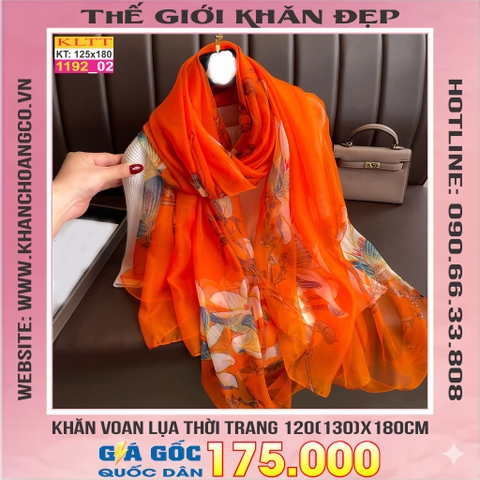 Khăn Lụa Tơ Tằm Thế Giới Khăn Đẹp cao cấp KLTT 19202