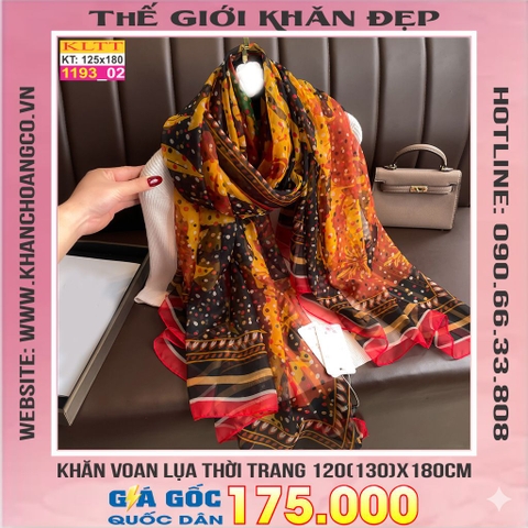 Khăn Lụa Tơ Tằm Thế Giới Khăn Đẹp cao cấp KLTT 19302