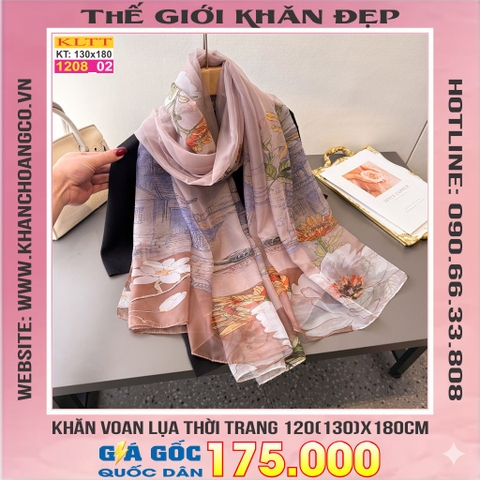 Khăn Lụa Tơ Tằm Thế Giới Khăn Đẹp cao cấp KLTT 208_02