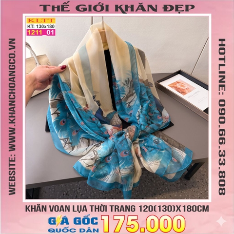 Khăn Lụa Tơ Tằm Thế Giới Khăn Đẹp cao cấp KLTT 211_01