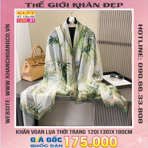 Khăn Lụa Tơ Tằm Thế Giới Khăn Đẹp cao cấp KLTT 258_01