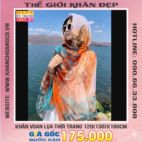 Khăn Lụa Tơ Tằm Thế Giới Khăn Đẹp cao cấp KLTT 263_01