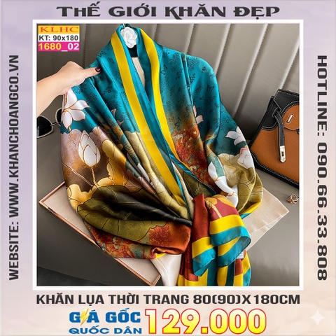 Khăn Choàng Cổ Lụa Thời Trang Thế Giới Khăn Đẹp KLHC 1129_2