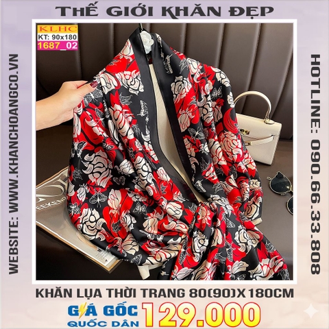 Khăn Choàng Cổ Lụa Thời Trang Thế Giới Khăn Đẹp KLHC 1015_2