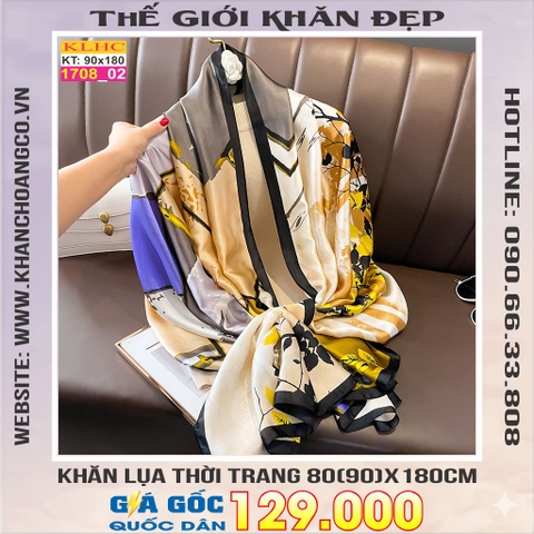 Khăn Choàng Cổ Lụa Thời Trang Thế Giới Khăn Đẹp KLHC 1075_2