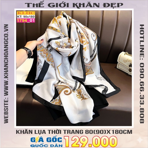 Khăn Choàng Cổ Lụa Thời Trang Thế Giới Khăn Đẹp KLHC 1107_1