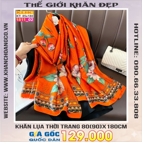 Khăn Choàng Cổ Lụa Thời Trang Thế Giới Khăn Đẹp KLHC 1111_2