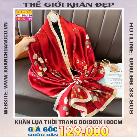Khăn Choàng Cổ Lụa Thời Trang Thế Giới Khăn Đẹp KLHC 1052_1