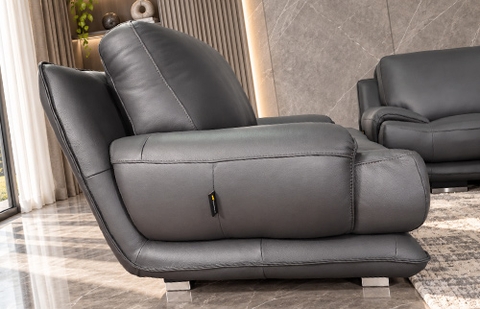 Bộ sofa da thật 202/EB7480 màu nâu (Brown) tại MELINH FURNITURE