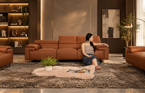 Bộ sofa GINESTRA/CatC 3179 - Da tự nhiên 100% nhập khẩu Italia tại MELINH FURNITURE